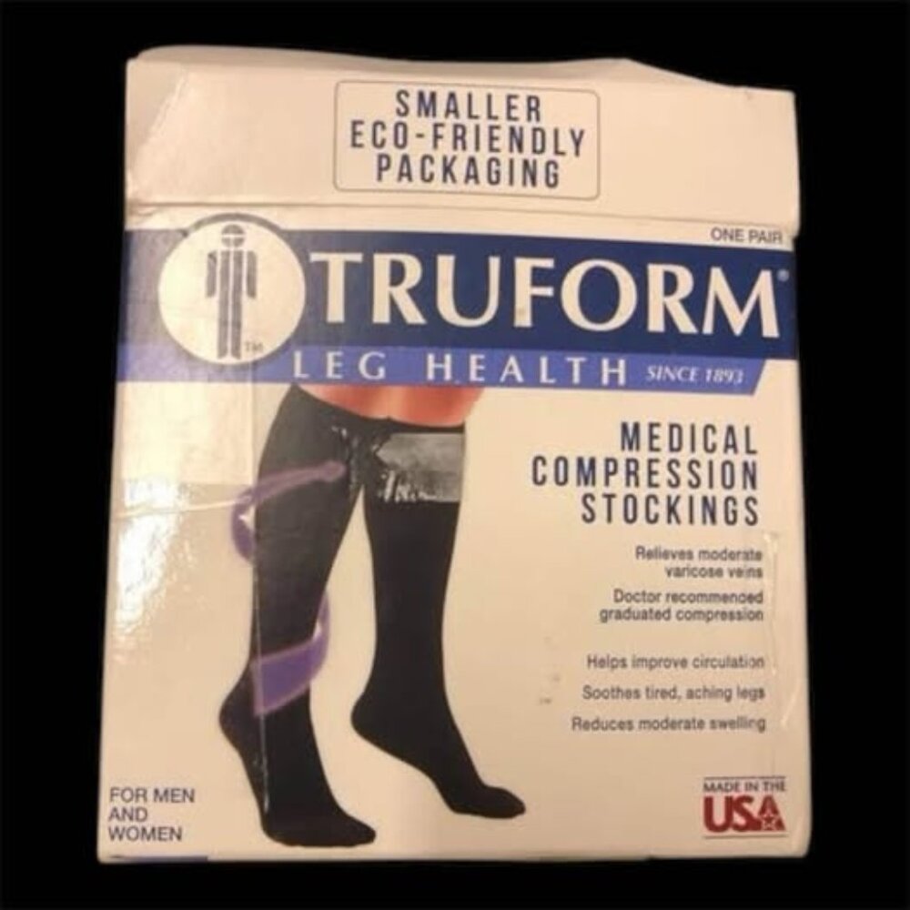 Unisex TruForm Compression Socks Size Large NIP